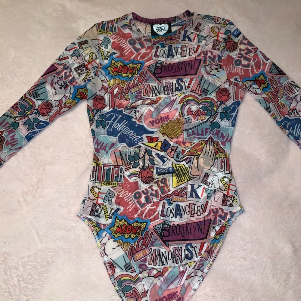 FOREVER21 ONLY WORN ONCE MESH BODYSUIT